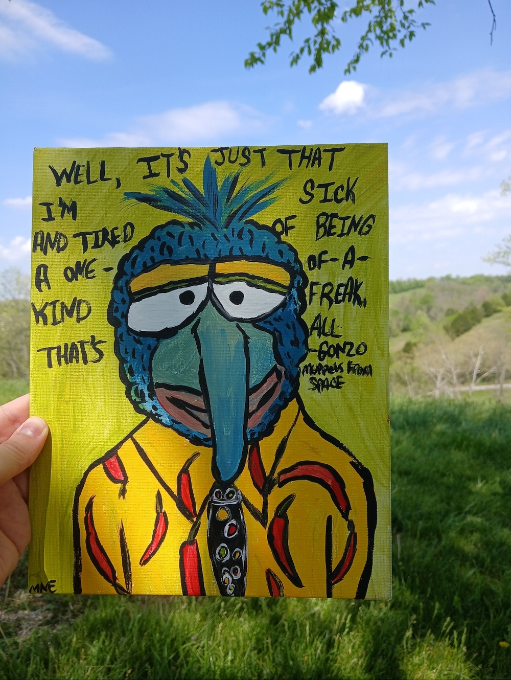Gonzo Portrait Painting